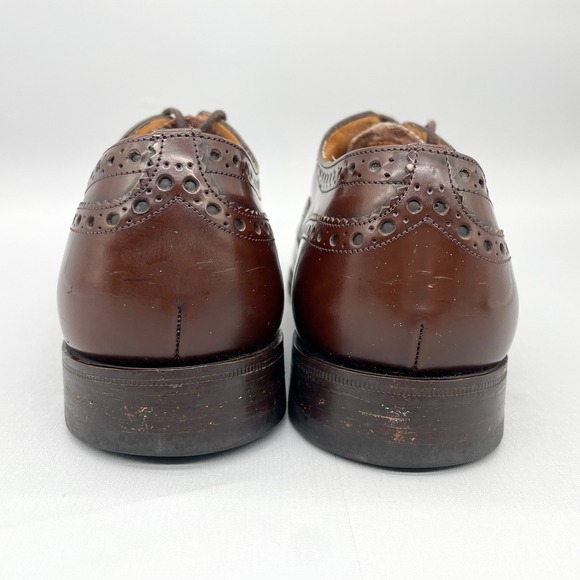 Church\'s Mens 9.5G/ 10.5 Burwood Oxford Shoes Brown Leather Brogue Wingtip Dress main image 9